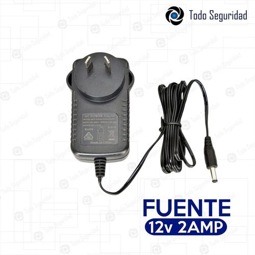 Imagen 4 de 6 de Fuente Switching 12v 2a 2amp Tira Led Camaras Cctv Seguridad
