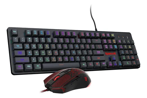 Kit Teclado Y Mouse Gamer Redragon Essentials Rds107