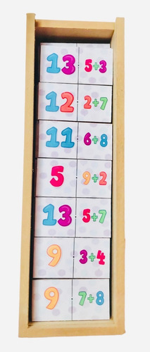 2 Sets De Domino Sumas - Adición - Educativo - Juego De Mesa