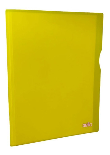 Pasta Catálogo A4 Com 30 Plásticos - Dello - 6036 Cor Amarelo
