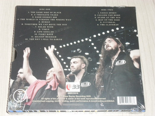 Cd Blaze Bayley - Live In Czech 2019 (europeu Duplo) Lacrado