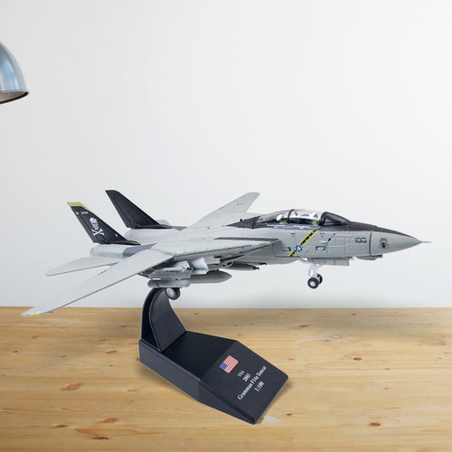 Aa 1:100 Simulación Diecast F14 Fighter Juguete Avión