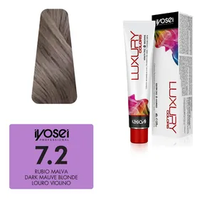 Tintura Iyosei Luxury Colors Coloracion Cabello X Unidad 60g Tono 7.2 (rubio Malva)