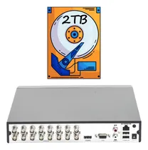 Comprar Dvr Hilook 16 Canales Turbohd + 2 Canales Ip \u002F 2mp 1080p \u002F Acusense Lite - Evita Falsas Alarmas \u002F Audio Por Coaxitron + Disco Duro 2tb