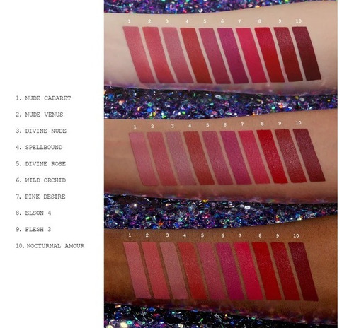 Batom líquido Pat Mcgrath Labs Liquilust Various Shades Color Nocturnal Amour