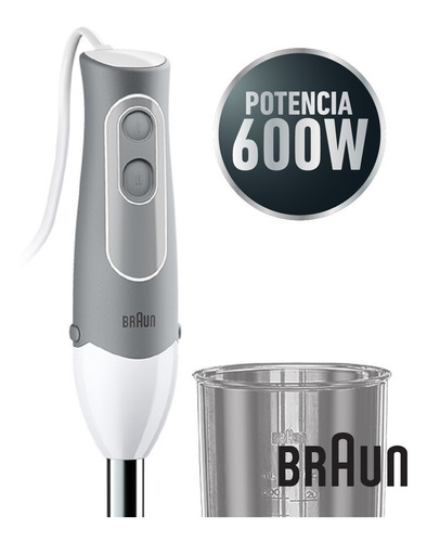 Minipimer 600w Turbo Speed Braun Br-4165-mq500