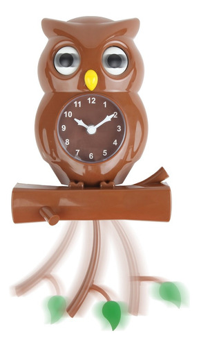 Reloj De Pared Con Ojos Giratorios Y Rama Oscilante 38 Cm Ma