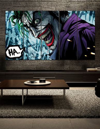 Cuadro Poliptico Joker Hahaha Batman 120cm X 70cm Art