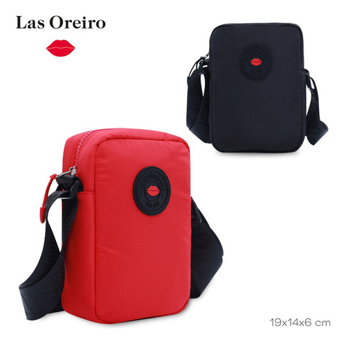 Bandolera Morral Las Oreiro Porta Celular Mujer Cartera