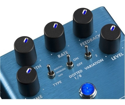 Pedal Delay Guitarra Fender Mirror Image ! Cor Azul