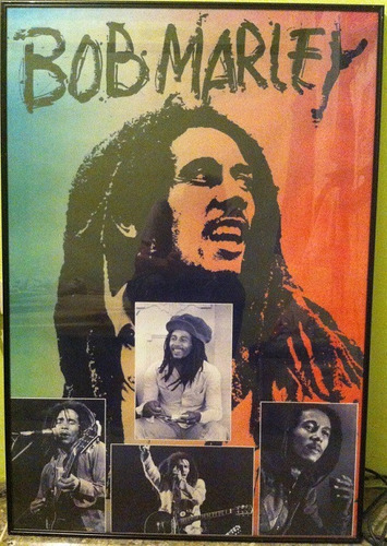 Cuadro Grande Perfecto Estado Montado Bob Marley