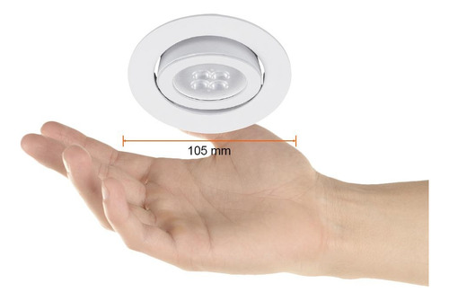 Lampara De Techo Aprica Gx5.3 Blanco 47w Tecnolite