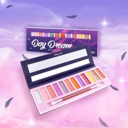 Imagen 4 de 4 de Paleta De Sombras Day Dream Amor Us 12 Tonos Originales