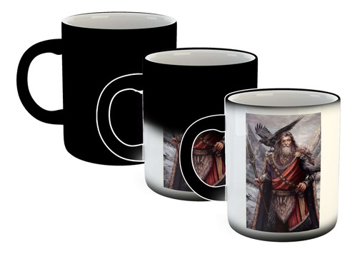 Taza Magica Odin Dios Nordico Mitologia Vikingo God M2