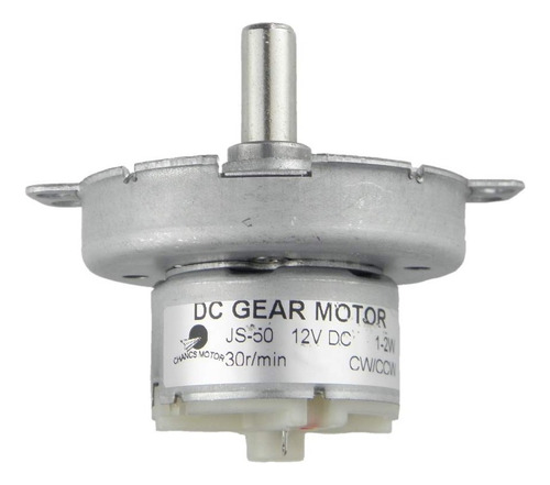 Motor De Engranaje De Baja Velocidad Js-50 De 12 Vdc, 30 Rpm