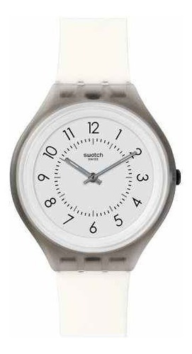 Reloj Swatch Blanco Unisex Extra Chato Skinclass Svum101