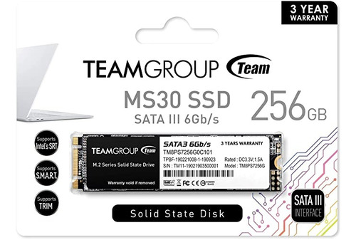 Disco Duro Solido Teamgroup Ssd M.2 Sata 256gb Pc Lapto