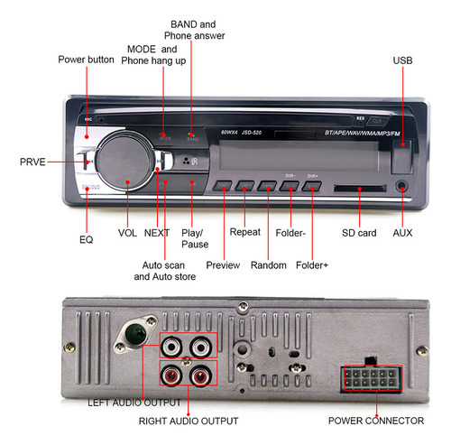 Estéreo Para Coche De 24 V, Radio De Camiones Y Buses