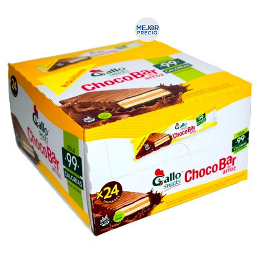 Imagen 1 de 7 de Barra De Arroz Chocobar Gallo Sin Tacc Mejorprecio