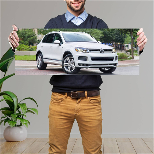 Cuadro 30x80cm Auto 2013 Volkswagen Touareg R Li 971