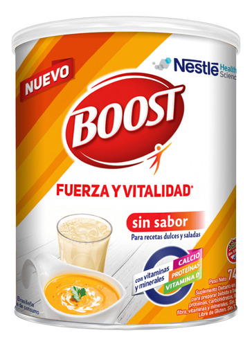 Boost Suplemento Nutricional Sin Sabor Lata X 740g