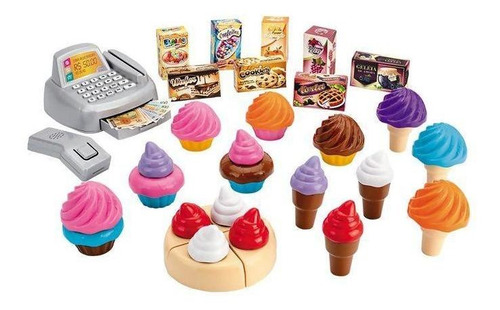 Confeitaria Infantil Com 24 Acessórios C/ Som E Luz Cód 8047