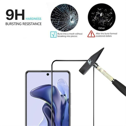 Imagem 5 de 8 de Pelicula Para Xiaomi 11t / Mi 11t Pro Tela 6.67 Full Glue