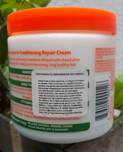 Leave In Cantu Acondicionador Crema Shea Butter 453 G