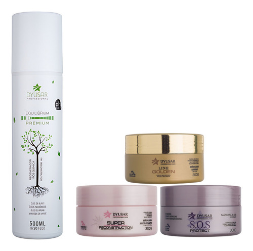Kit Cronograma Capilar + Shampoo Ph Equilibrium 500 Ml
