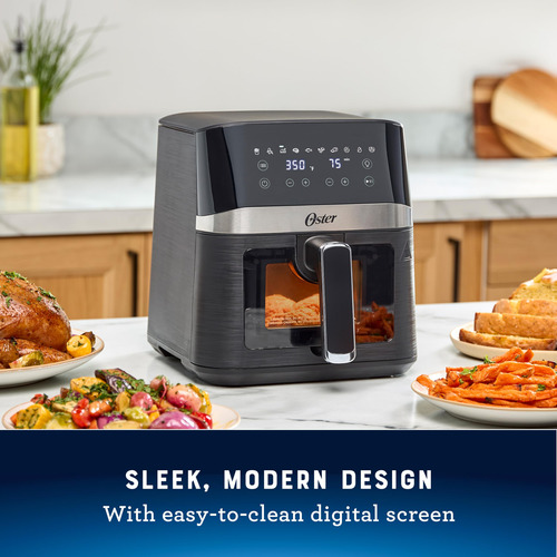 Air Fryer Oster Digital De 4 Cuartos De Galón Con Ventana, 1