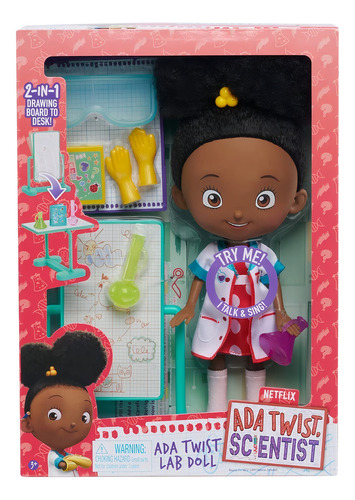 Ada Twist - Muñeca Con Laboratorio - 32 Cm - Netflix