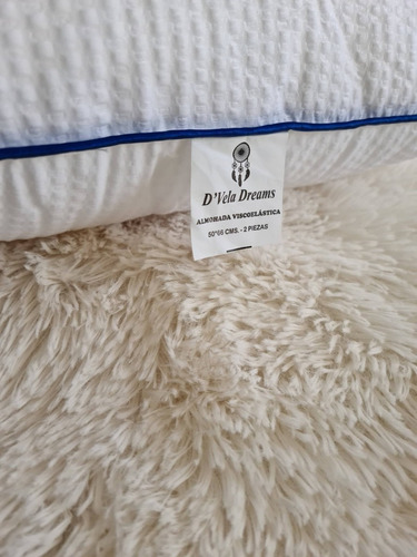 Imagen 2 de 3 de Pak 2 Almohadas Viscoelasticas Relleno Sintetico Ergonomicas