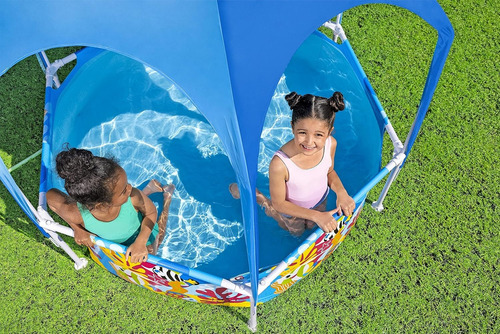 Piscina Estructural Con Toldo Y Rociador 51cmx 183cm Bestway
