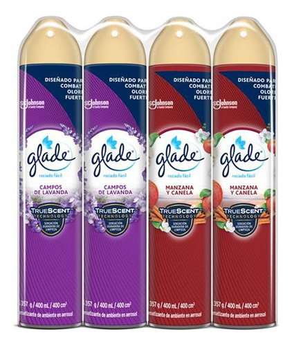 Ambientador Glade Kit X 4 Und - Unidad