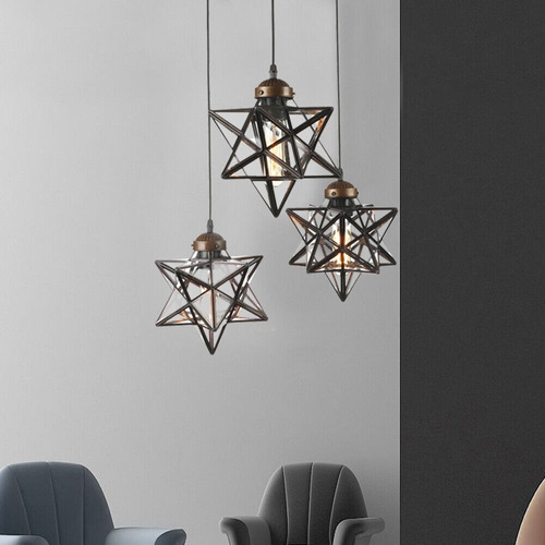 Moravian Star Chandelier 3-light Pendant Light Dining