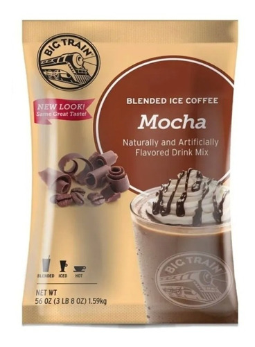 Big Train Mocha Ice Coffee  Bolsa 1.5 G -base Para Frappe-