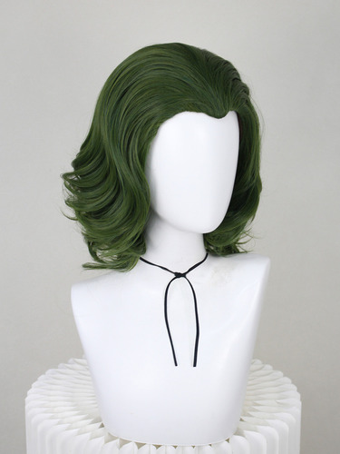 Peluca Ondulada Del Joker Para Cosplay, Verde