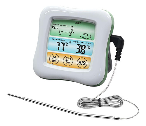 Termómetro De Carne Digital Reloj Resistente Al Agua Con