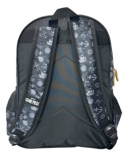 Mochila One Piece Original Fotorama Tamaño Primaria Negro Lisa