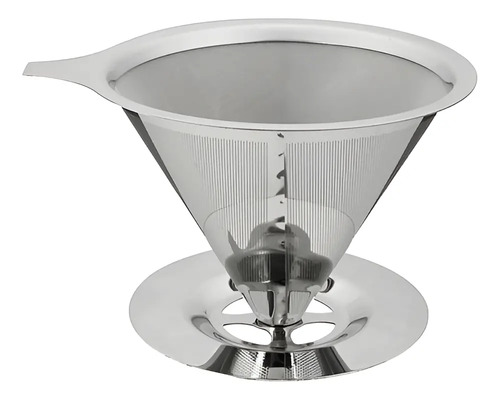 Coador Café Filtro Inox Aço 304 Reutilizável 10x7cm