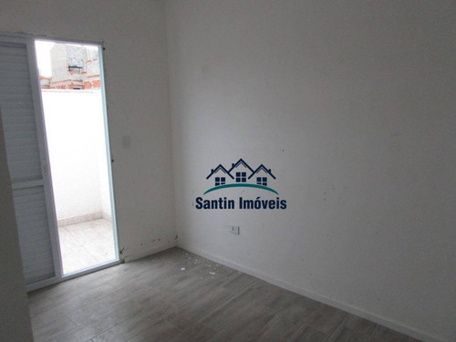 Cobertura Com 2 Quartos,, Sala, Cozinha, Vaga Coberta Com Planejados À Venda, 90 M² Por R$ 279.000 - Vila Guiomar - Santo André/sp - Co0349