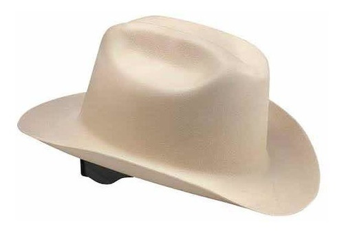 Casco Sombrero Cowboy Hard Hat Ratchet Suspension Lock Beige