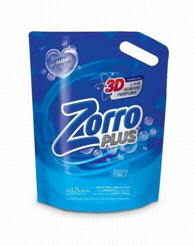 Detergente Líquido Para Ropa Zorro 3 L