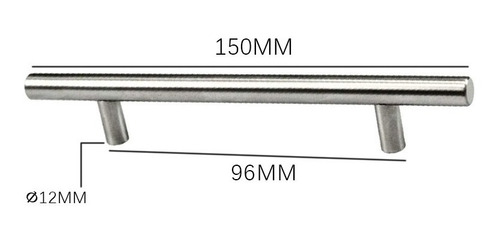Imagen 2 de 7 de 10 Unidades Tirador Inoxidable Mango De Puerta 150x12mm