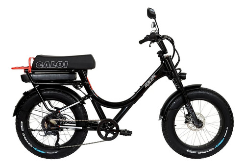 Bicicleta Caloi Mobylette Elétrica 350w Freio Hidráulico Cor Preto