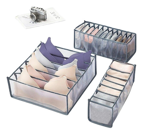 Organizador Divisores Ropa Interior Calcetin Plegable 3 En 1