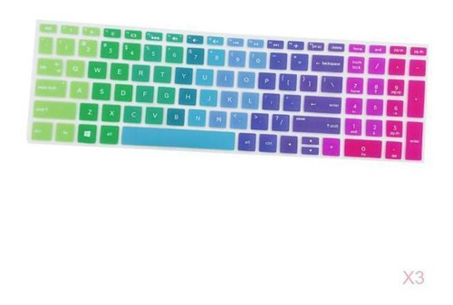 3pcs Lavable 15.6inch Cubierta De Teclado Funda De Piel