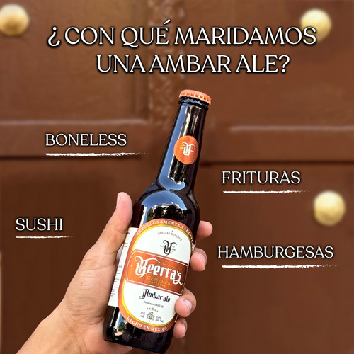 Cerveza Artesanal Estilo Red Ale Beerras 24 Botellas 355ml