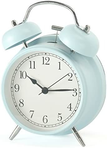 Shozafia 3  4  Reloj Despertador Clásico Retro De Doble C...