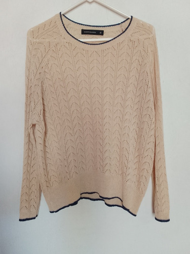 Sweater Cuesta Blanca Hilo Beige. Talle 42